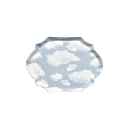 Serving Plate Rêves de Rêves Ceramic Blue / 36,6 x 26,5 cm - Serax | Sky Blue & White (Cloud pattern) - View 2
