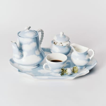 Creamer Rêves de Rêves Ceramic Blue - Serax | Sky Blue & White (Cloud pattern) - View 1