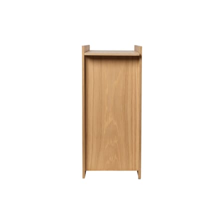Wastebasket Sama Large Wood Natural / H 50 cm - Inner Plastic Bucket - Ferm Living | Wood Natural - Removable inner bucket : Black - View 2