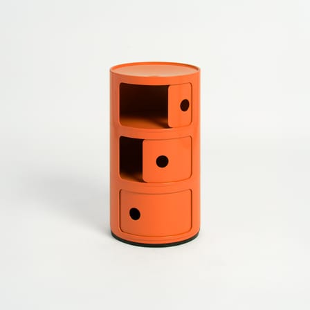 Storage Cabinet Componibili Orange pop / 3 Doors - Limited Edition - Kartell | Orange 021U Pantone - View 1