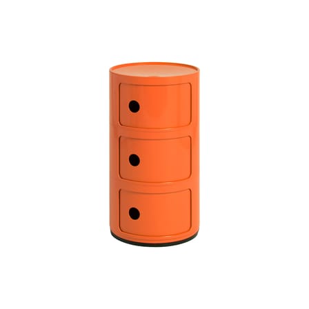 Storage Cabinet Componibili Orange pop / 3 Doors - Limited Edition - Kartell | Orange 021U Pantone - View 4