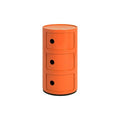 Storage Cabinet Componibili Orange pop / 3 Doors - Limited Edition - Kartell | Orange 021U Pantone - View 4