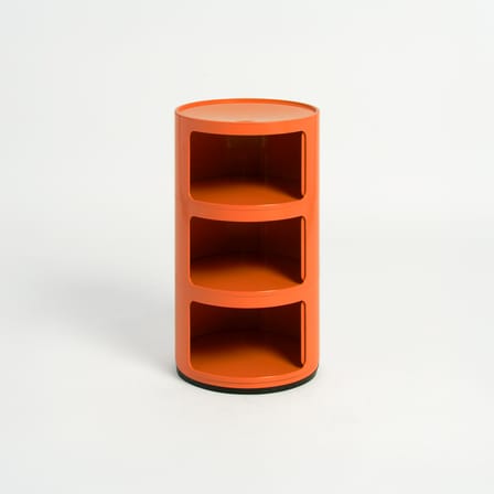 Storage Cabinet Componibili Orange pop / 3 Doors - Limited Edition - Kartell | Orange 021U Pantone - View 2