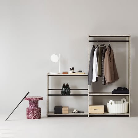 Stool Bit / H 42 cm - Recycled - Normann Copenhagen | Burgundy Speckled White - View 2