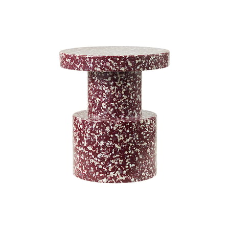 Stool Bit / H 42 cm - Recycled - Normann Copenhagen | Burgundy Speckled White - View 4