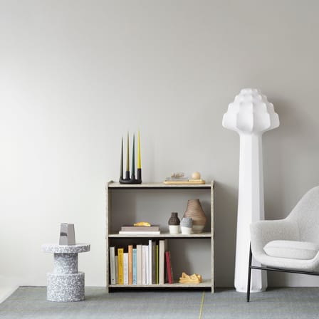Stool Bit / H 42 cm - Recycled - Normann Copenhagen | Gray Speckled White - View 1