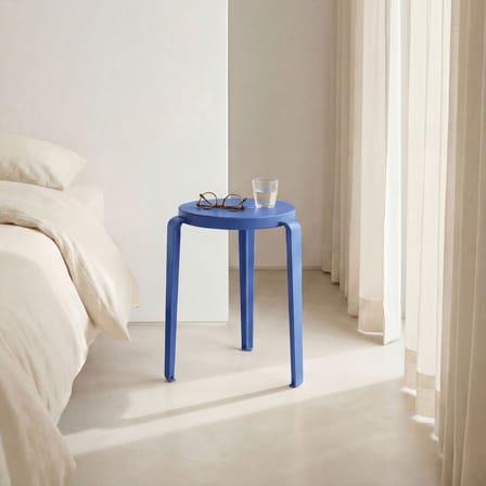 Stackable Stool Lou Chroma Wood Blue / Certified Wood - TIPTOE | Azure Blue - View 2