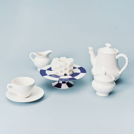 Set of 2 Cups and Saucers Perle Fine - Serax | White - View 2