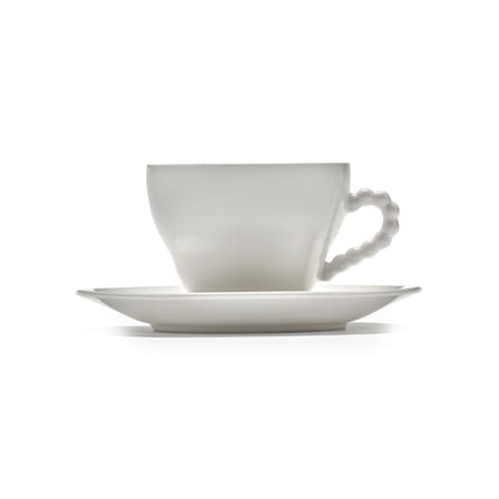 Set of 2 Cups and Saucers Perle Fine - Serax | White - View 4