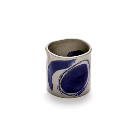 Set of 4 Cups Sophia / Hand-Painted - Serax | Beige - Blue - View 4