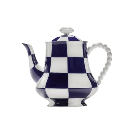 Teapot Fête des Bêtes Ceramic Blue - Serax | White - Blue - View 2