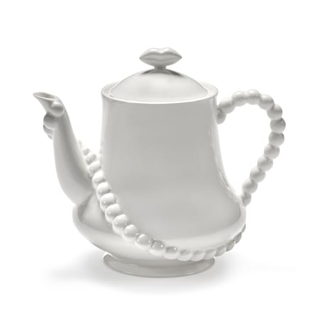Teapot Perle Fine Ceramic White - Serax - View 3