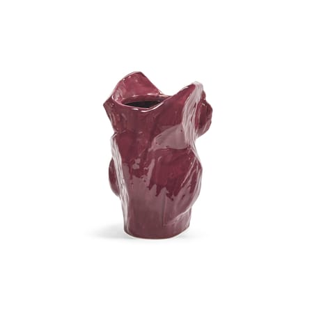 Vase After Midnight Owl Ceramic Purple / XS - H 12 cm - Serax | Eggplant - View 4