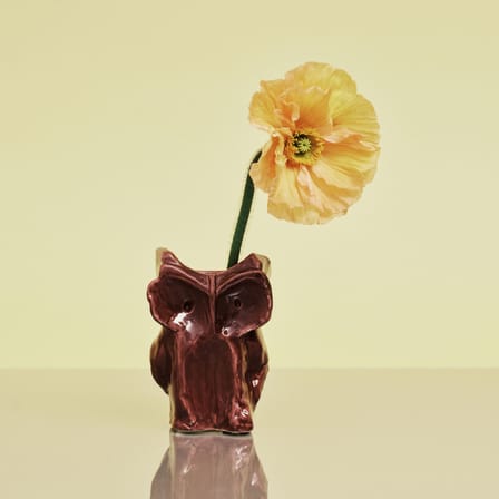Vase After Midnight Owl Ceramic Purple / XS - H 12 cm - Serax | Eggplant - View 2