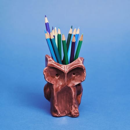 Vase After Midnight Owl Ceramic Purple / XS - H 12 cm - Serax | Eggplant - View 1