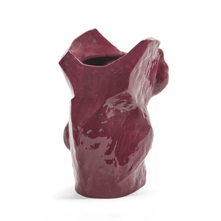 Vase After Midnight Owl Ceramic Purple / Large - H 30 cm - Serax | Eggplant - View 4