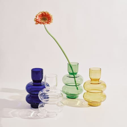 Vase Bubble Glass Blue / H 15 cm - Serax - View 1