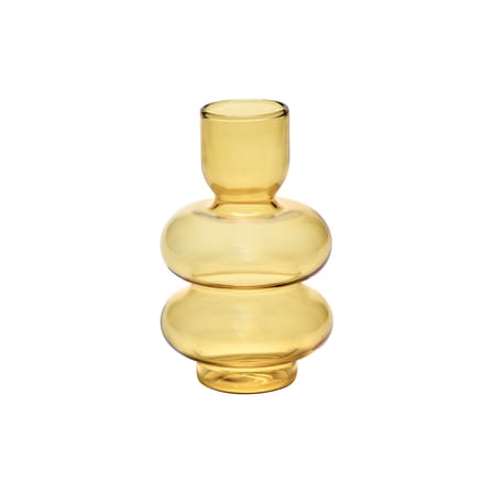 Vase Bubble Glass Yellow / H 15 cm - Serax - View 3