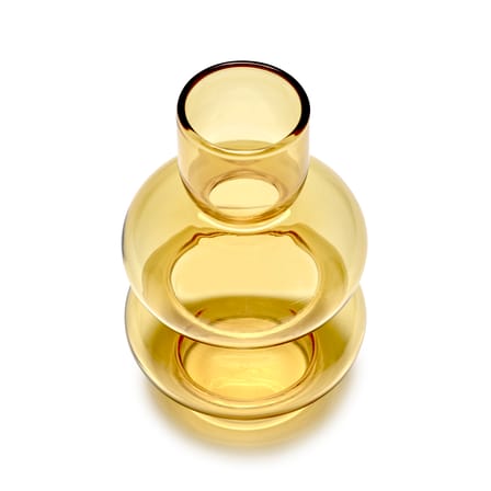 Vase Bubble Glass Yellow / H 15 cm - Serax - View 4