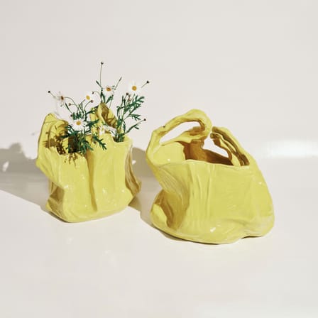 Vase Gala Large Ceramic Yellow - Serax - View 2
