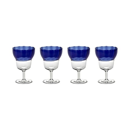 Set of 4 Wine Glasses Yam 05 - Serax | Blue - View 1